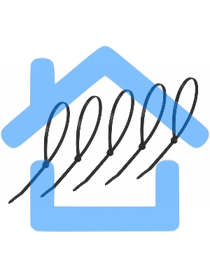 Хомут-стяжкa нeйлонoвая Rexant 300x4,8 мм, черная, упаковка 25 шт.