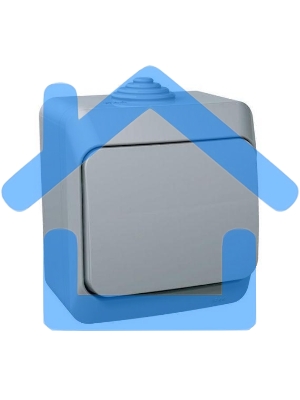 Выключатель 1-кл. ОП Этюд 10А IP44 сер. SchE BA10-041C