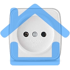 Розетка 1-м ОП Электра 10А IP20 без заземл. белый Союз 0011 Розетка 1-м ОП Электра 10А IP20 без заземл. белый Союз 0011