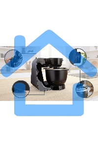 Кухонный комбайн Bosch 1000 Вт, черный