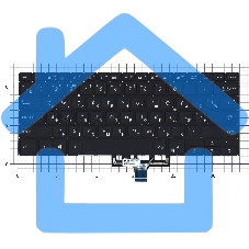 Клавиатура для ноутбука Asus ZenBook Flip 14 UX461FA черная с подсветкой