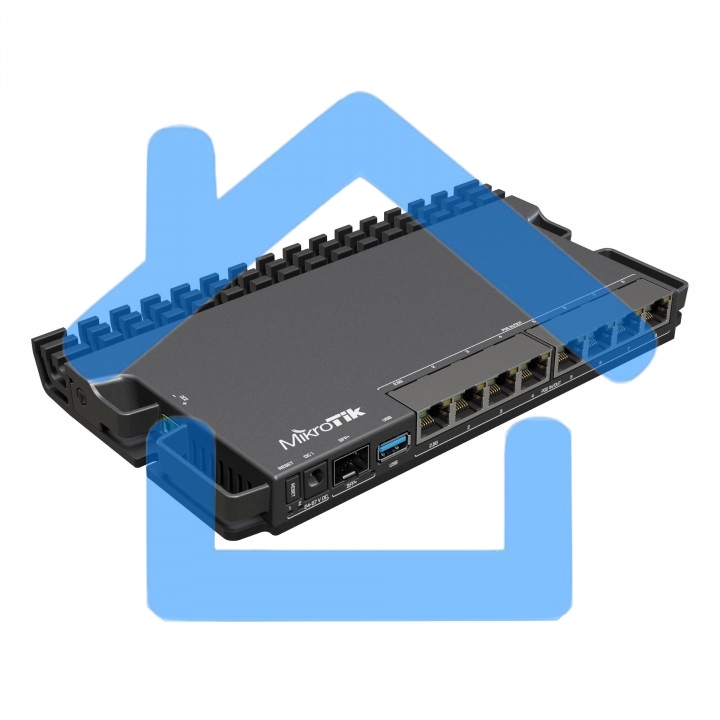 Маршрутизатор Mikrotik RB5009UPr+S+IN,7х 1G RJ45, 2.5G RJ45, 10G SFP+, 1xPoE in, 7x PoE out