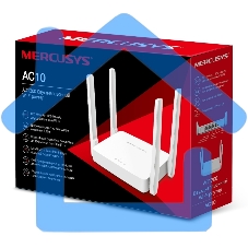 Роутер беспроводной Mercusys AC10 AC1200 10/100BASE-TX белый