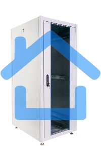 Шкаф телекоммуникационный напольный ЭКОНОМ 30U (600 × 600) дверь стекло, дверь металл