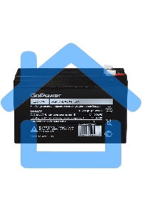 Аккумулятор свинцово-кислотный GoPower LA-1270 12V 7Ah клеммы T2/ F2 (1/5)