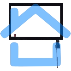 Сенсорное стекло (тачскрин) для Lenovo Tab 4 10 TB-X304, черное