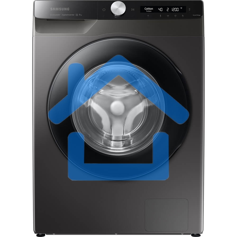 Стиральная машина Samsung WW80AG6S28AX/LD серая, загрузка фронтальная 8кг, 1200 об/мин., класс: A