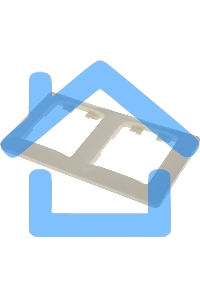 Рамка 2-м Glossa верт. беж. SchE GSL000206