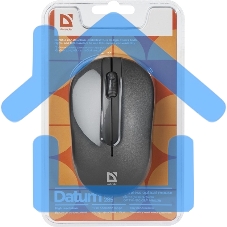 Мышь беспроводная Defender Datum MM-285 черный, 1600 dpi, радиоканал, USB, кнопки - 3