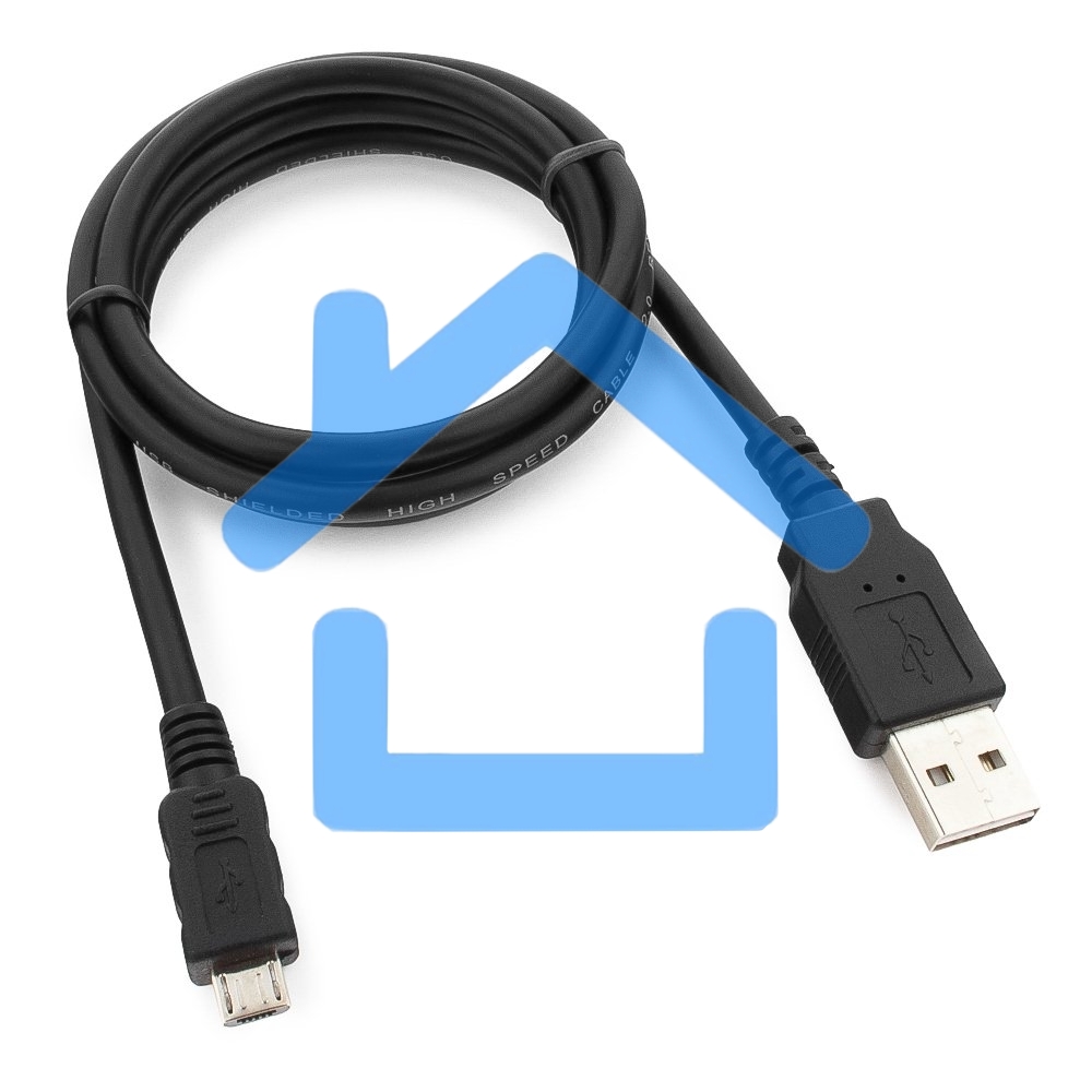 Кабель Gembird/Cablexpert CC-mUSB2D-1M, Кабель USB 2.0, мультиразъем USB, AM/microB 5P, 1м, пакет