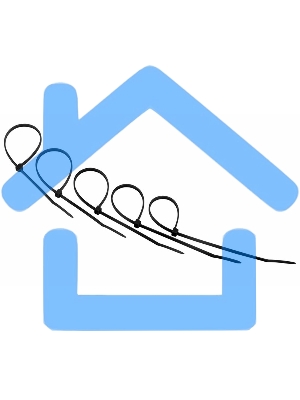 Хомут-стяжкa нeйлонoвая Rexant 200x3,6 мм, черная, упаковка 25 шт.