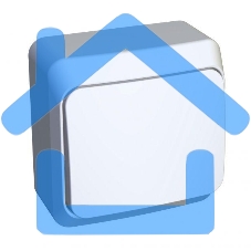 Выключатель кнопочный 1-кл. ОП Этюд 10А белый SchE KA10-001B