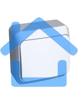 Выключатель кнопочный 1-кл. ОП Этюд 10А белый SchE KA10-001B