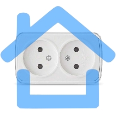 Розетка 2-м ОП Электра 16А IP20 без заземл. белый Союз 0024 Розетка 2-м ОП Электра 16А IP20 без заземл. белый Союз 0024