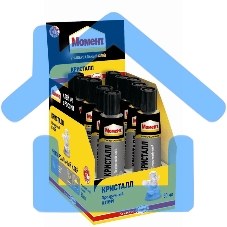 Клей Момент Кристалл 30мл в шоу-боксе Момент C0036325 Клей Момент Кристалл 30мл в шоу-боксе Момент C0036325