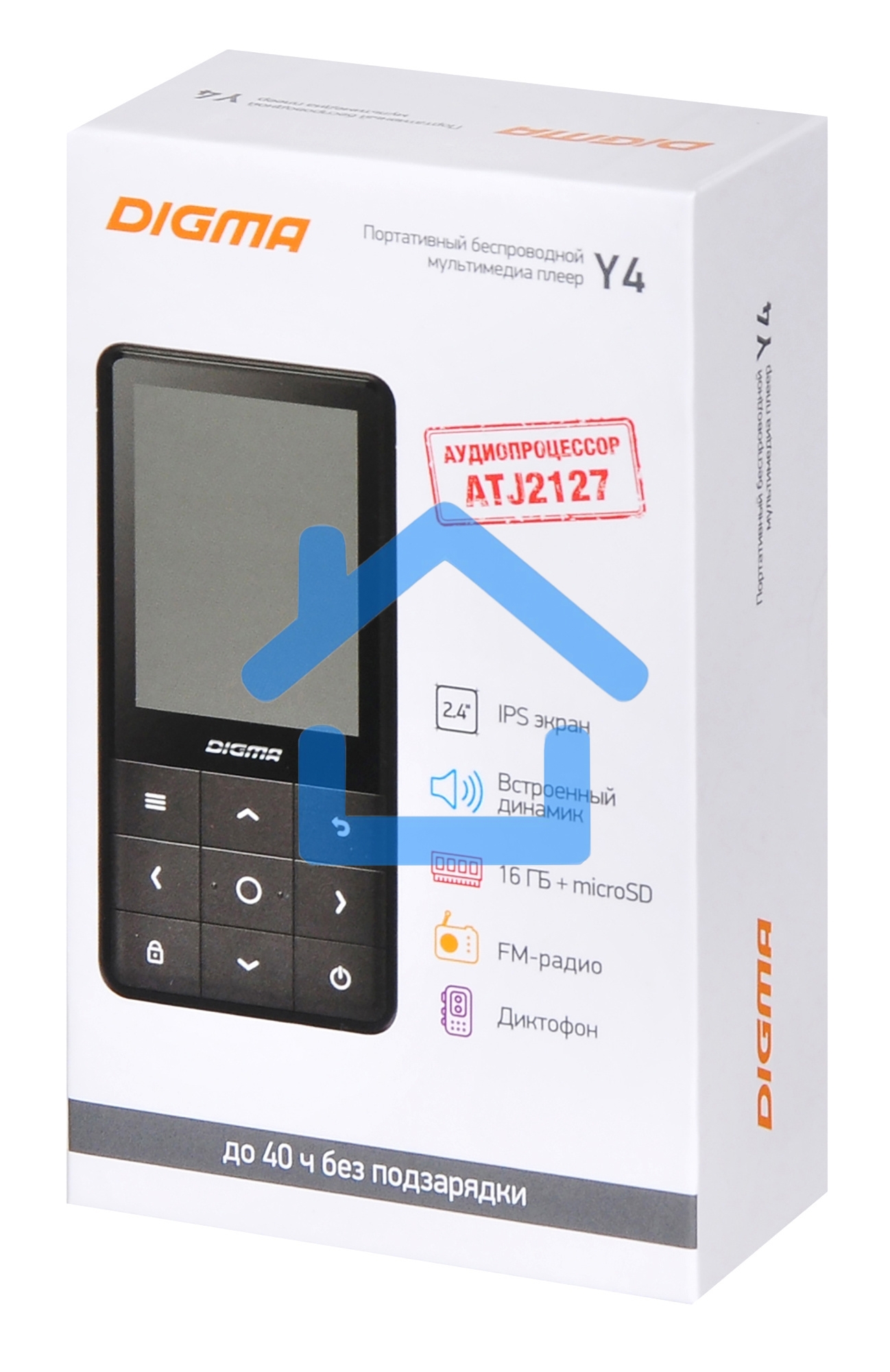 Плеер Hi-Fi Flash Digma Y4 BT 16Gb черный/2.4
