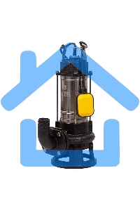 Фекальный насос Denzel FP1800-KS, 1800 Вт, напор 17 м, 26000 л/ч, нож-измельчитель 99806