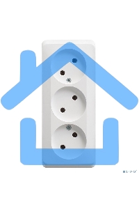 Розетка 3-м ОП Этюд 16А IP20 без заземл. без защ. шторок белый SchE PA16-009B