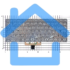 Клавиатура для ноутбука Asus ZenBook Flip 14 UX461FA черная с подсветкой