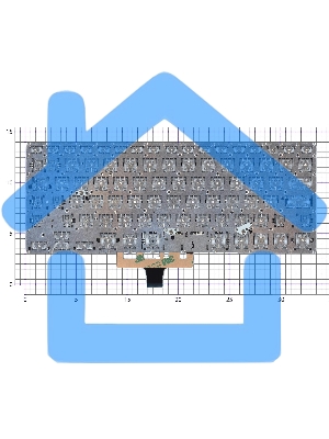 Клавиатура для ноутбука Asus ZenBook Flip 14 UX461FA черная с подсветкой