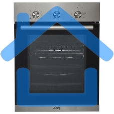Встраиваемая электрическая духовка Korting OKB 4630 CMX / 59.6 х 45 x 55 см, 6 режимов нагрева, механическое управление, утапливаемые переключатели, таймер, нержавеющая сталь