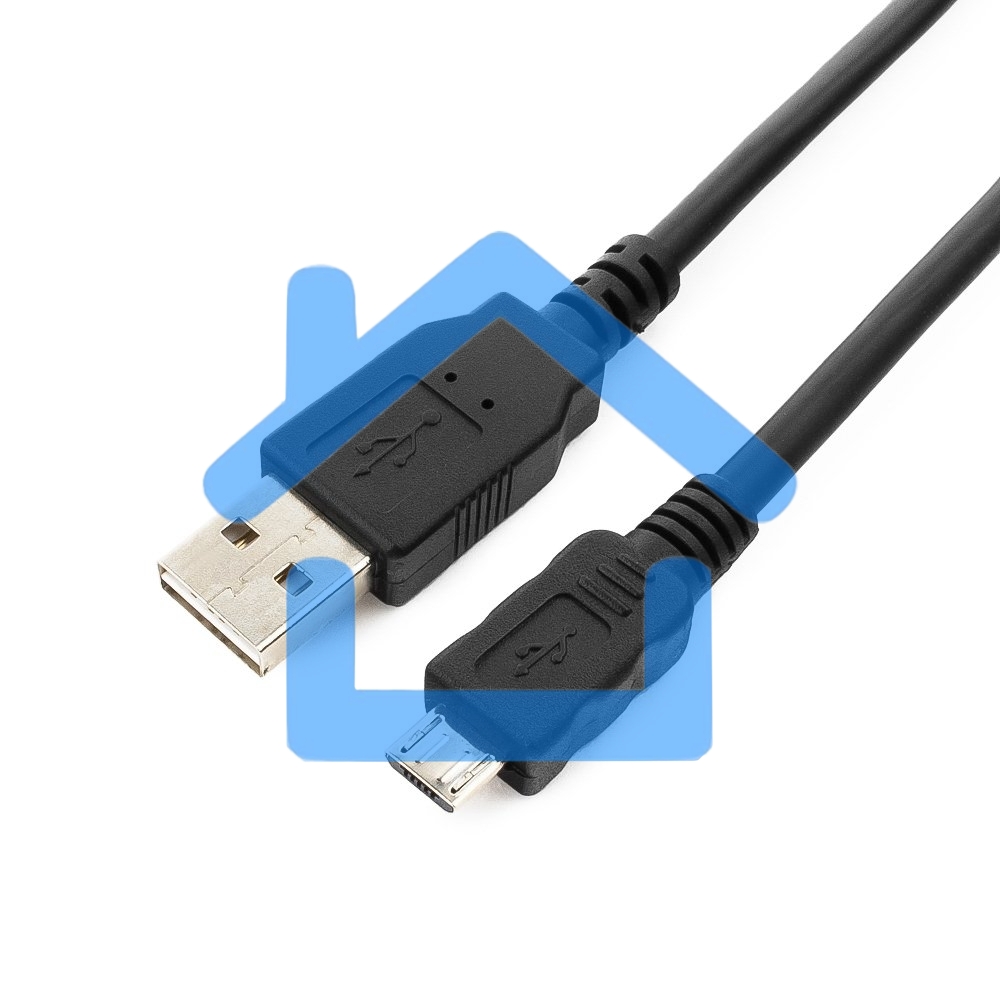 Кабель Gembird/Cablexpert CC-mUSB2D-1M, Кабель USB 2.0, мультиразъем USB, AM/microB 5P, 1м, пакет
