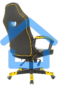 Кресло игровое Бюрократ Zombie GAME 16 черный/желтый текстиль/эко.кожа крестовина пластик