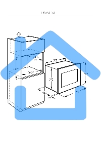 Микроволновая печь встраиваемая Kuppersberg, High-Tech, 34 л, гриль, 5 уровней мощности, 8 автоматических программ, многофункциональный таймер, размораживание, сенсорное управление, блокировка от детей, поворотный стол, черный