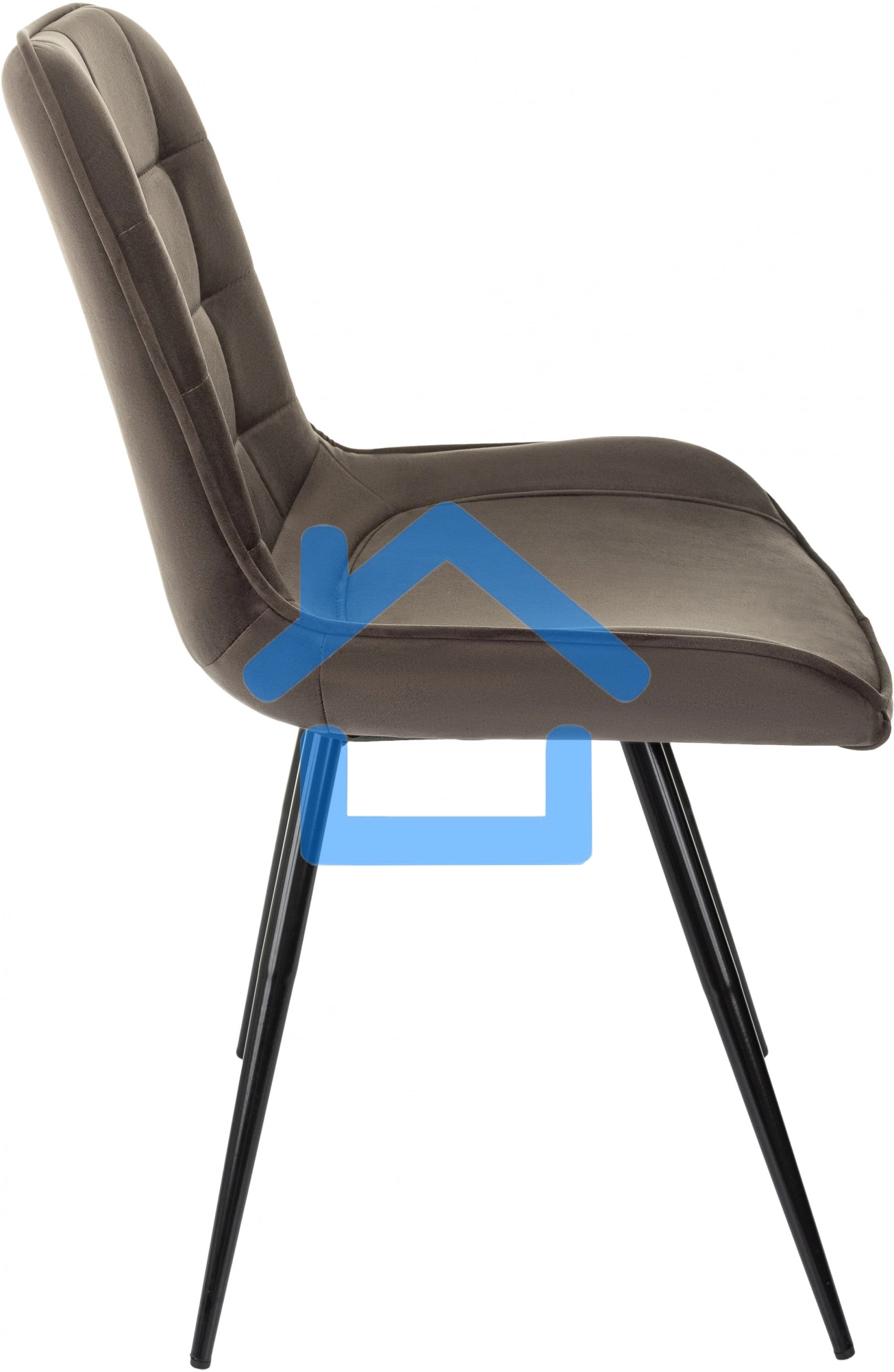 Стул для дома Бюрократ CH-K2_4 комплект 4шт коричневый Holland 74 металл черный на ножках (CH-K2_1/HL74_4)