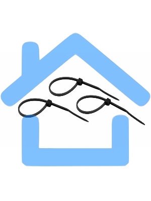 Хомут-стяжкa нeйлонoвая Rexant 100x2,5 мм, черная, упаковка 25 шт.