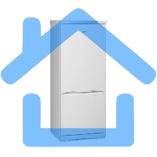 Холодильник Stinol STS 150 белый двухкамерный 191/72л морозилка снизу