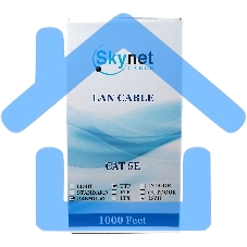 Кабель SkyNet Light FTPнг-LSZH 4x2x0,46, низкое дымовыделение, нулевое содержание галогенов, медный, FLUKE TEST, кат.5e, однож., 305 м, box, оранжевый