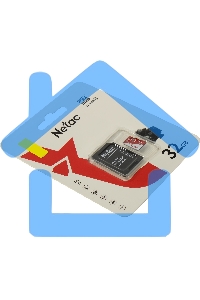 Флеш карта Netac P500 ECO 32Gb MicroSDHC C10 up to 80Mb/s, retail pack with SD Adapter
