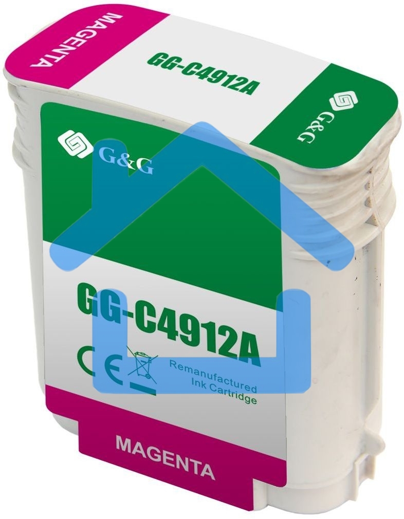 Картридж струйный G&G GG-C4912A пурпурный (72мл) для HP DJ 500/800C
