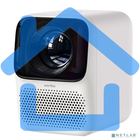 Проектор Wanbo Projector T2 max белый (LCD, 1920x1080, 450Lm, 1.2:1, 3000:1, Smart TV, Android 9.0, 1+16Gb, HDMI, USB, Wi-Fi, BT) (6970885350382)