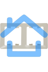 Рамка 2-м Glossa верт. беж. SchE GSL000206