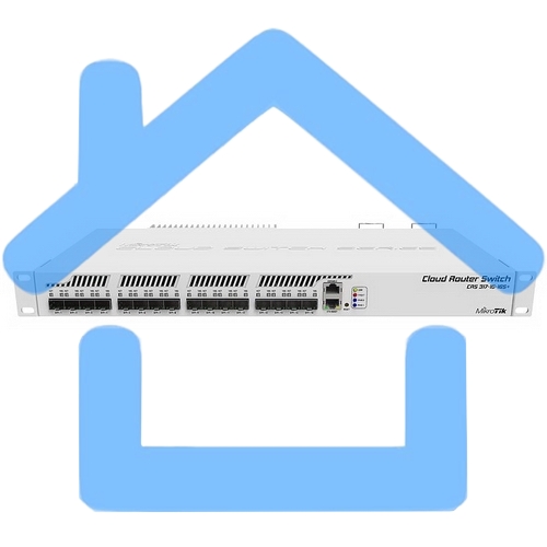 Коммутатор MikroTik CRS317-1G-16S+RM 16х SFP+, 1х 1G RJ45, SwOS или RouterOS