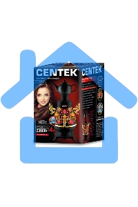 Самовар Centek CT-0092 B (черн+рисунок+золото), 4.0л, 2300Вт, поддерж.t + LED индикатор