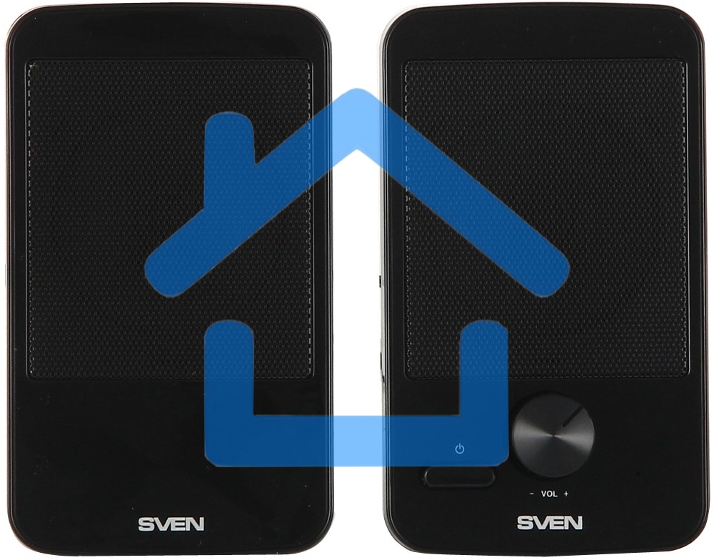 Акустическая система SVEN 312, черный 2.0, 100 – 20 000 Гц, 4Вт