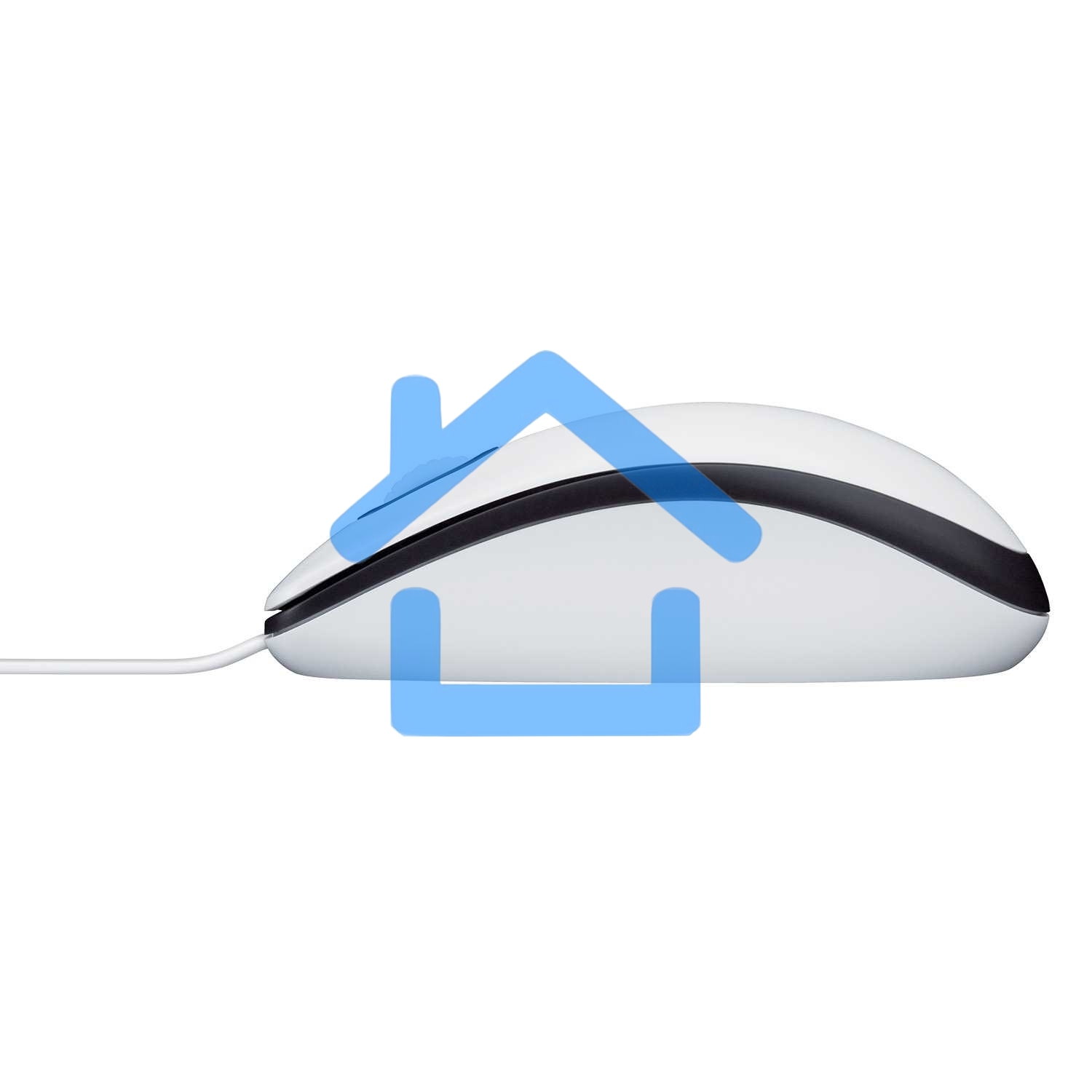 Мышь проводная Logitech M100 белый, 1000 dpi, USB, кнопки - 3