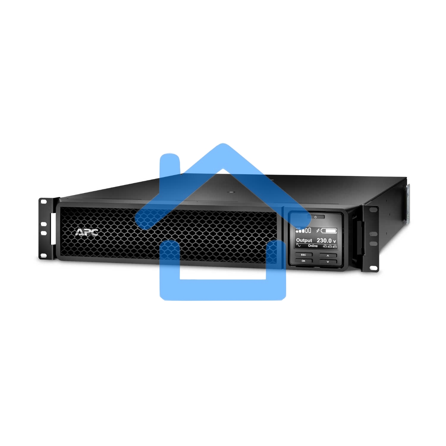 Источник бесперебойного питания APC Smart-UPS SRT, 1000VA/1000W, On-Line, Extended-run, Rack 2U (Tower convertible), черный