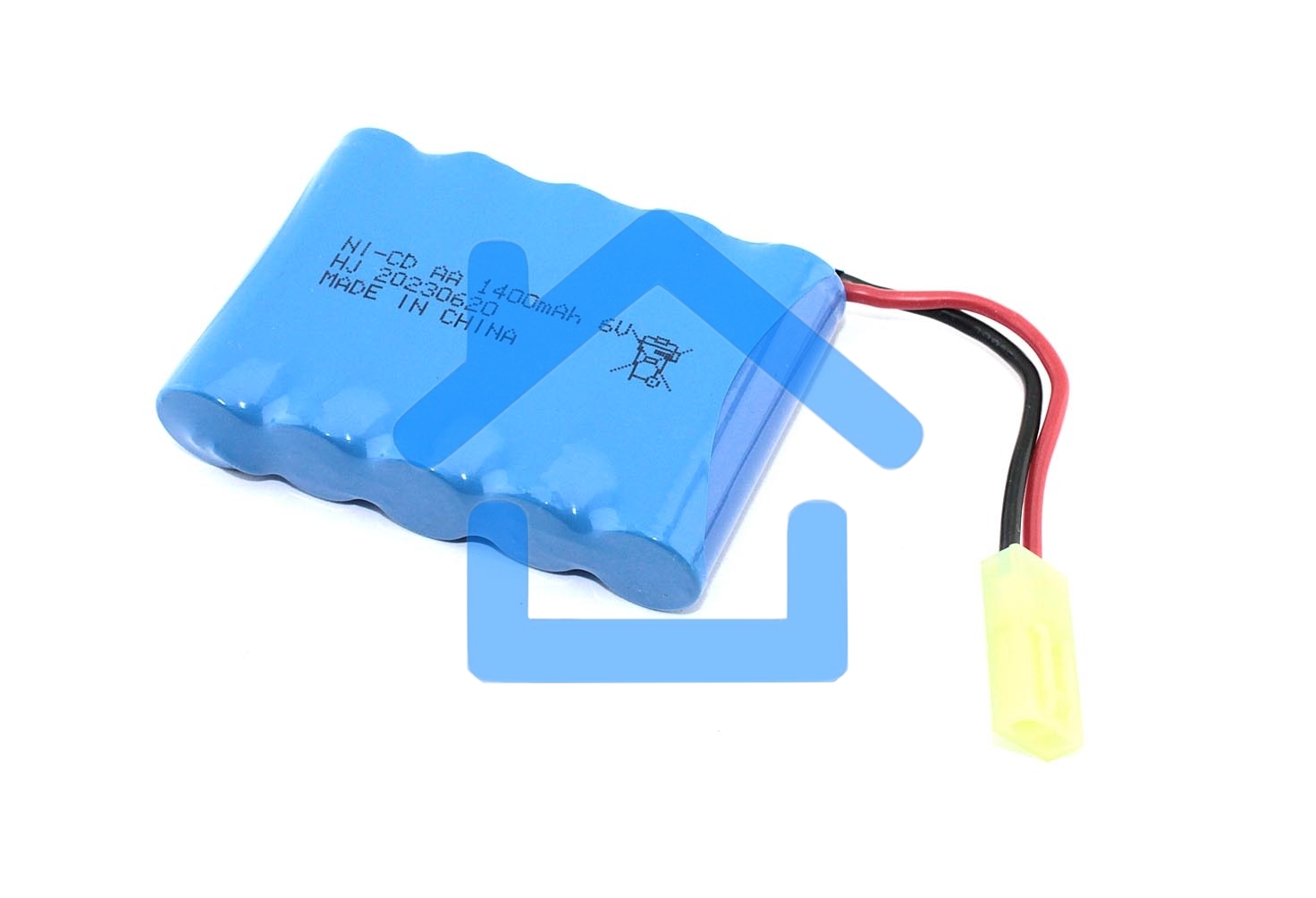 Аккумулятор Ni-Cd 6V 1400 mAh AA Flatpck разъем Tamiya