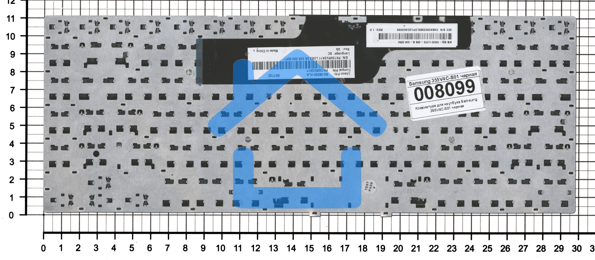 Клавиатура для ноутбука Samsung 355V4C-S01, черная