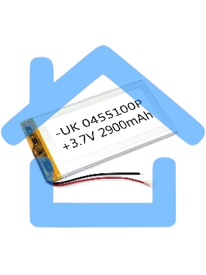 Аккумулятор Li-Pol (батарея) 4*55*100мм 2pin 3.7V/2900mAh