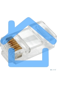 Разъем Rexant сетевой LAN на кабель, штекер 8Р8С (Rj-45), под обжим (2шт.)