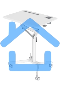 Стол для ноутбука Cactus VM-FDS101B столешница МДФ белый 70x52x107см (CS-FDS101WWT)