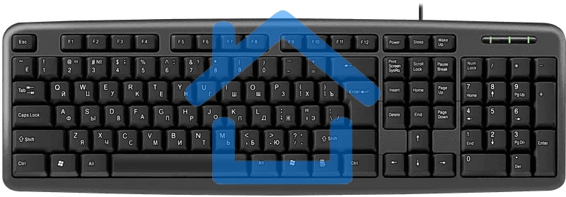 Клавиатура Defender HB-420 проводная, USB, черный