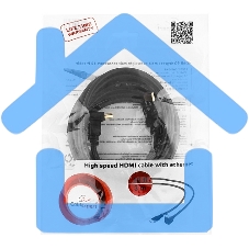 Кабель Cablexpert HDMI CC-HDMI490-10, 19M/19M, v2.0, медь, позол.разъемы, экран, угловой, 3м, черный, пакет