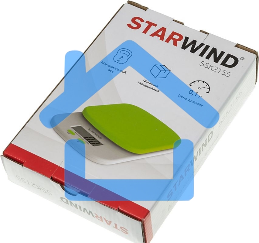 Весы кухонные Starwind SSK2155 макс.вес:2кг зеленый