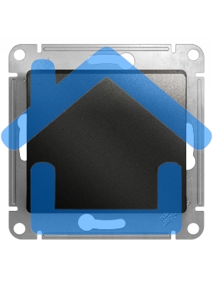 Механизм выключателя 1-кл. СП GLOSSA 10А IP20 10AX антрацит SchE GSL000711